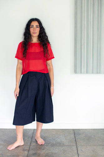 THE JULIETTE TOP SHEER SILK