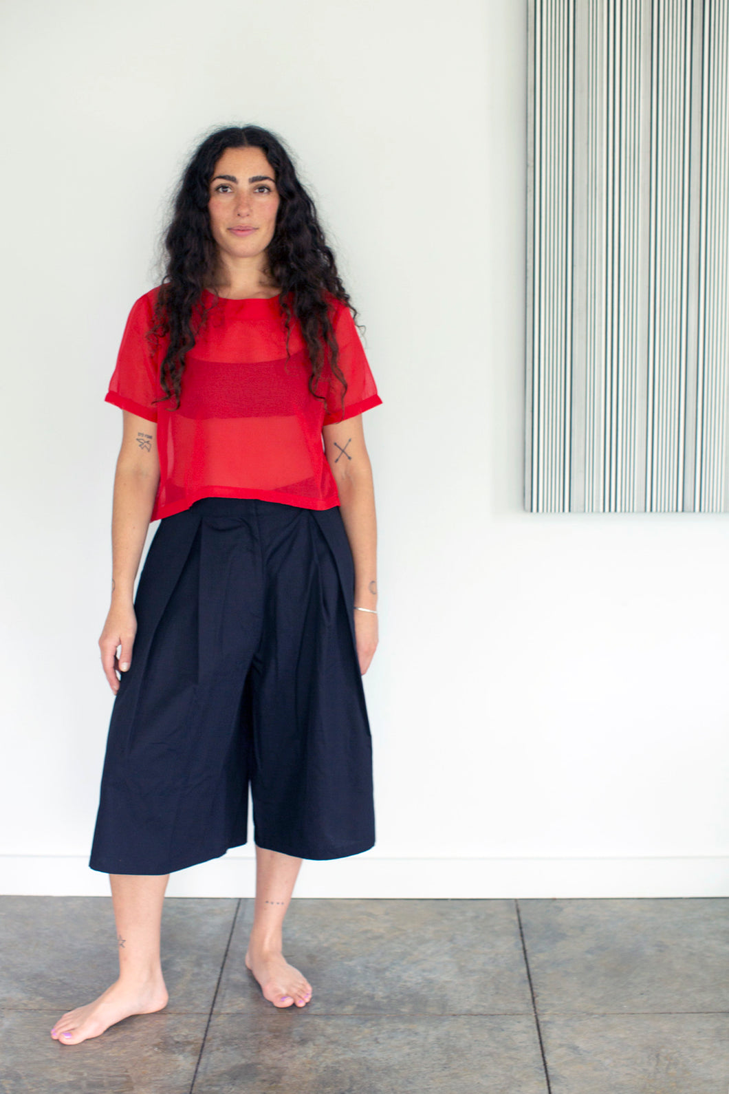 THE JULIETTE TOP SHEER SILK