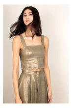 Load image into Gallery viewer, METALLIC LINEN TANK