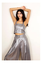 Load image into Gallery viewer, METALLIC LINEN TANK