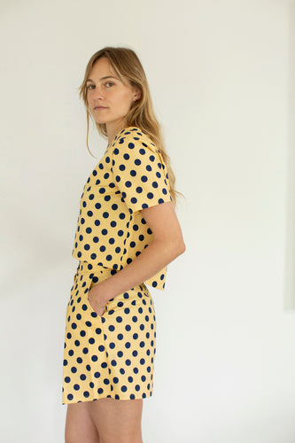 THE TROUSER SHORT & JULIETTE TOP IN POLKA DOT