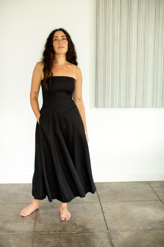 THE ATHENS DRESS IN LINEN