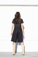 Load image into Gallery viewer, JULIETTE TOP IN BLACK EYELET