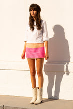 Load image into Gallery viewer, Knit Pink Mini Skirt